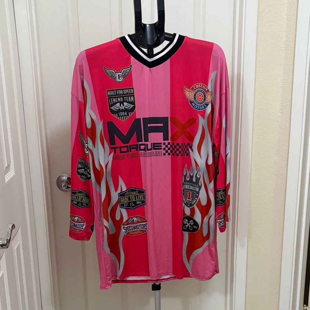 Fashion Nova Pink Graphic Jersey